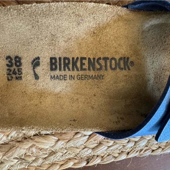 Birkenstock Madrid Icy Metallic Azure Blue Birko-Flor Sandals Sz 38 - Picture 3 of 6